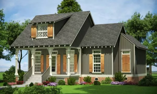 Front View Rendering of Original Plan, Not Modified